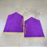 Purple & Purple Dome Couple Janamaz with Heart